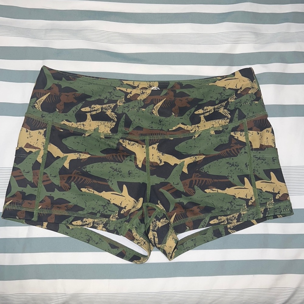 FMFM Shark Print CrossFit Shorts